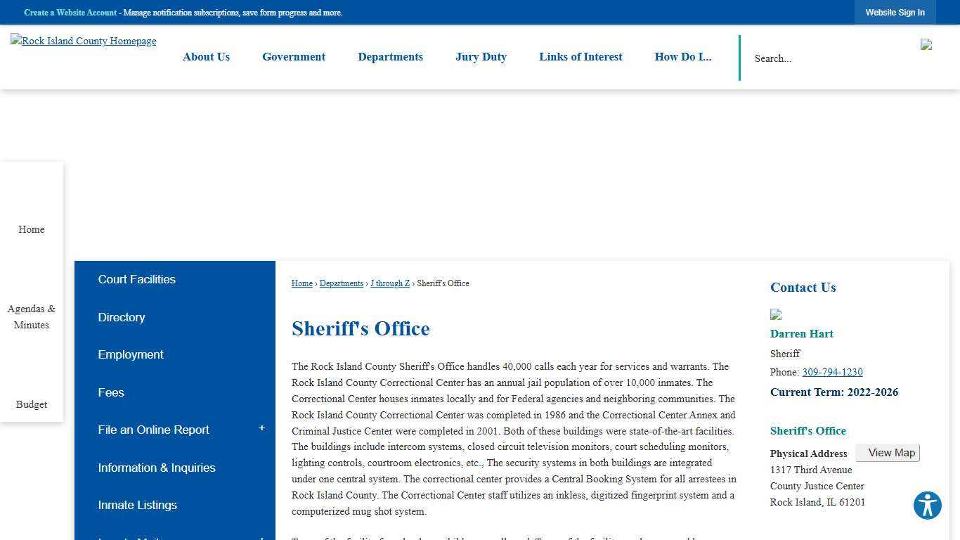 Sheriff's Office | Rock Island County, IL